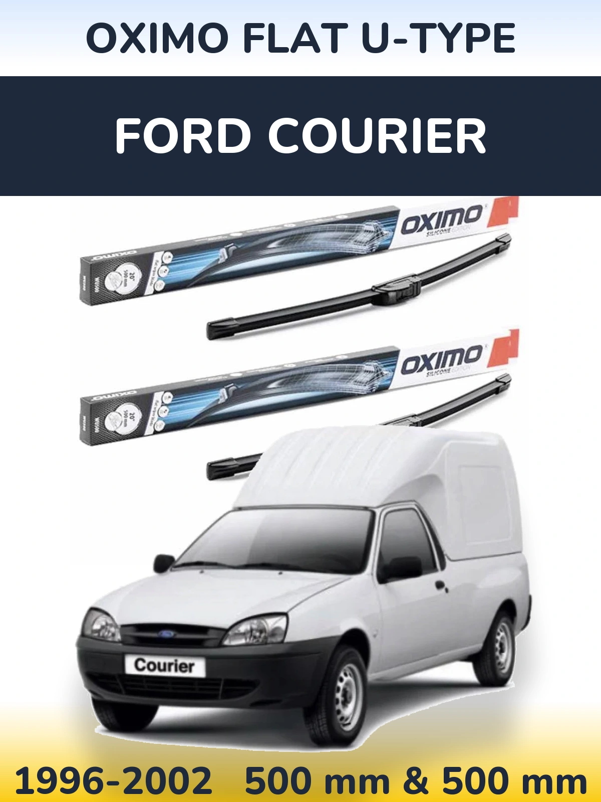 Torkarblad Oximo Flat U-type för Ford Courier