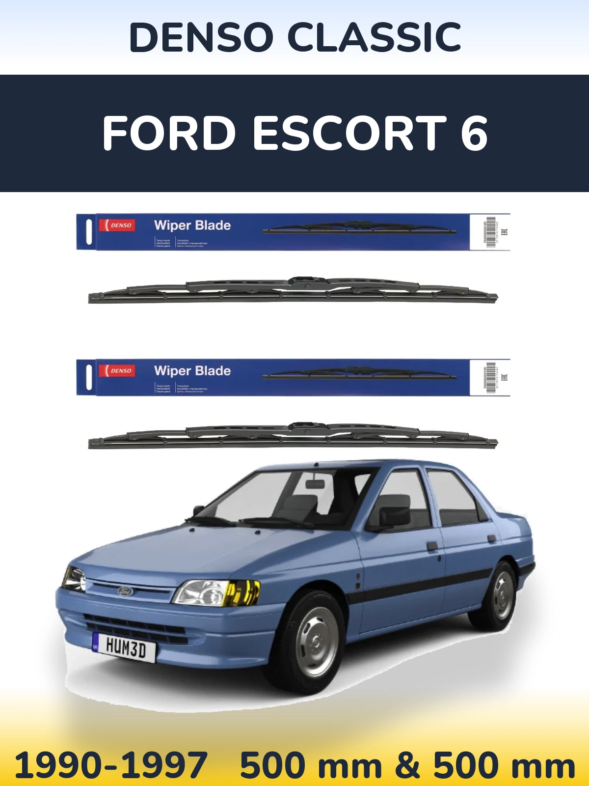 Torkarblad Denso Classic för Ford Escort 6