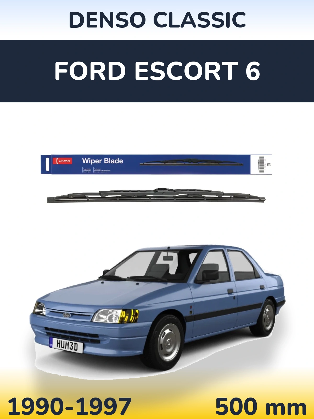 Torkarblad Denso Classic för Ford Escort 6