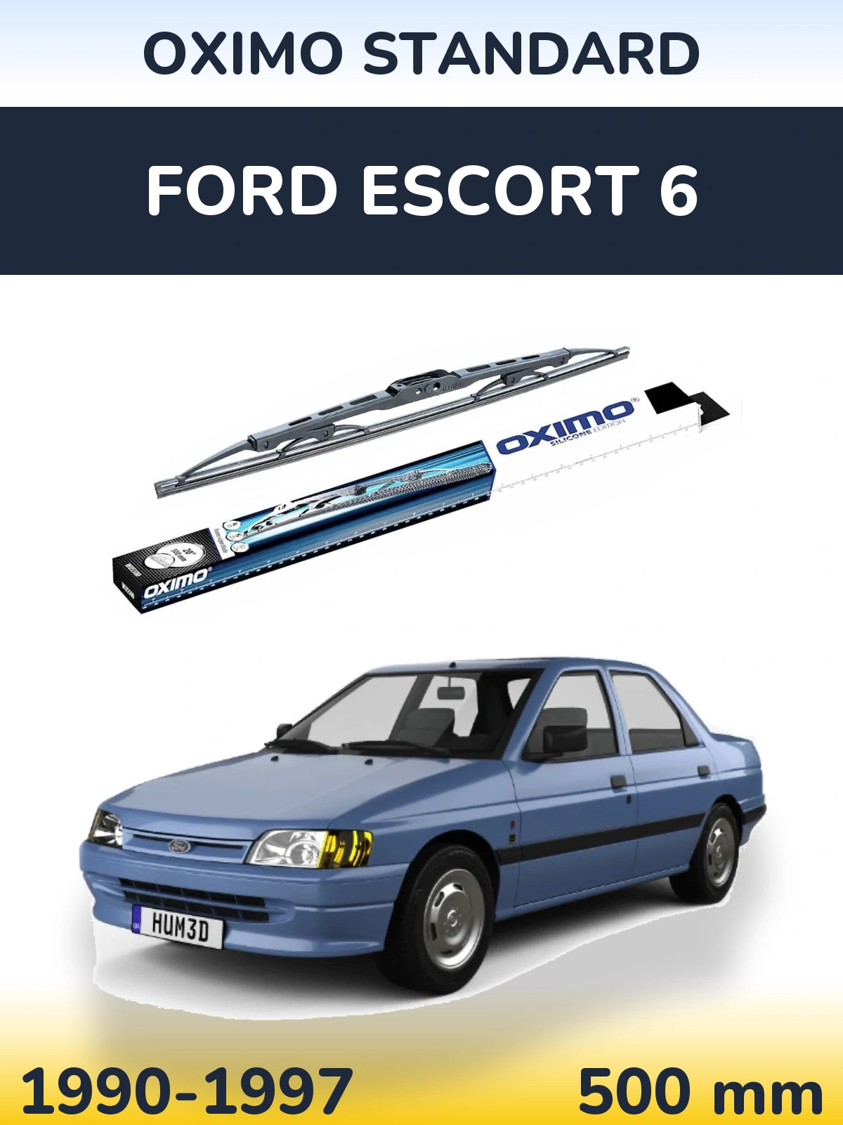 Torkarblad Oximo Standard för Ford Escort 6