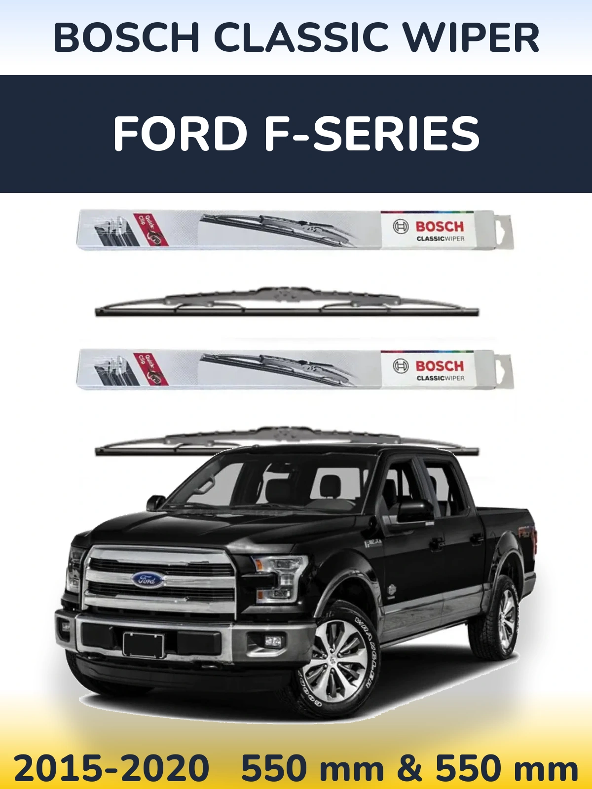 Torkarblad BOSCH Classic Wiper för Ford F-series