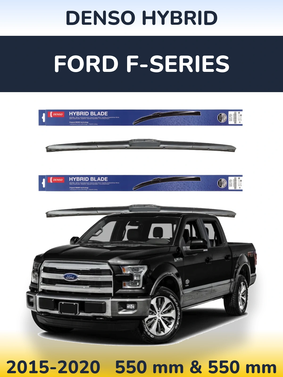 Torkarblad Denso Hybrid för Ford F-series