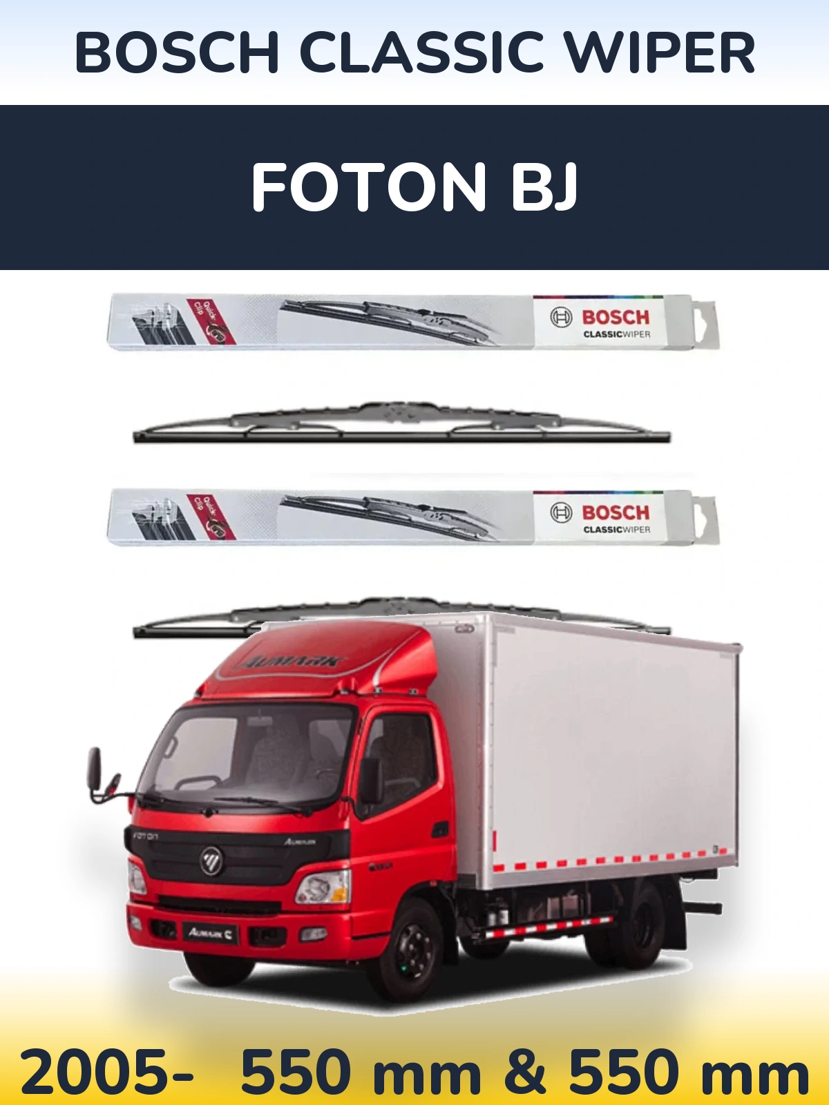 Torkarblad BOSCH Classic Wiper för Foton BJ