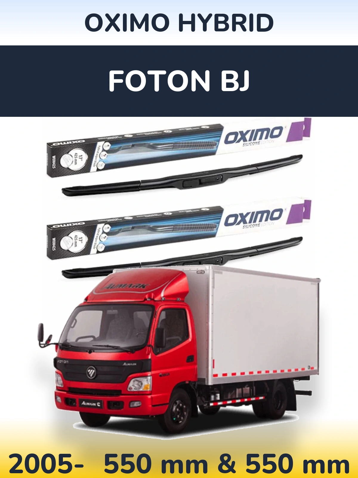 Torkarblad Oximo Hybrid för Foton BJ