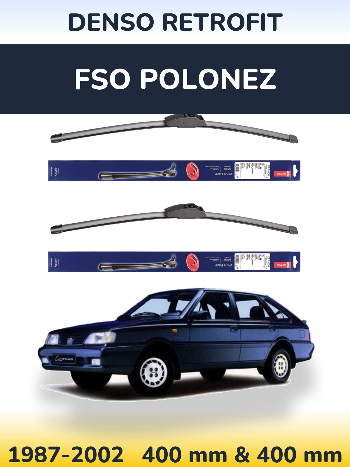 Torkarblad Denso Retrofit för FSO Polonez