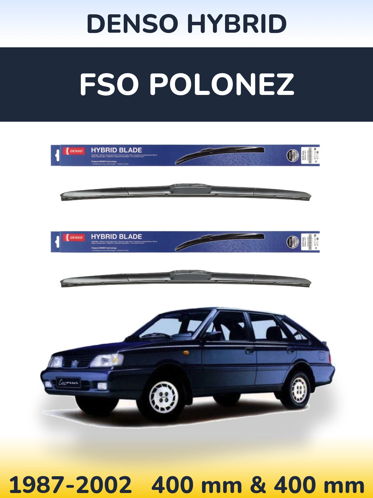 Torkarblad Denso Hybrid för FSO Polonez