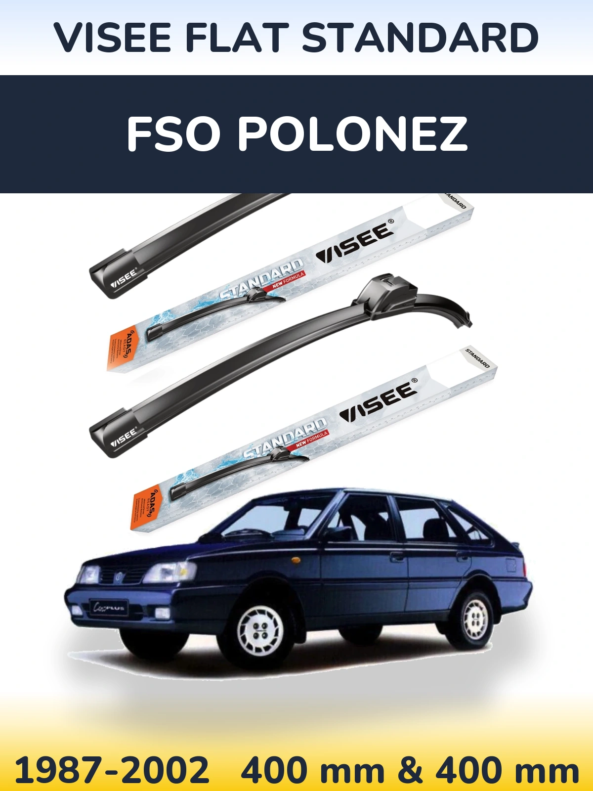 Torkarblad VISEE FLAT STANDARD för FSO Polonez