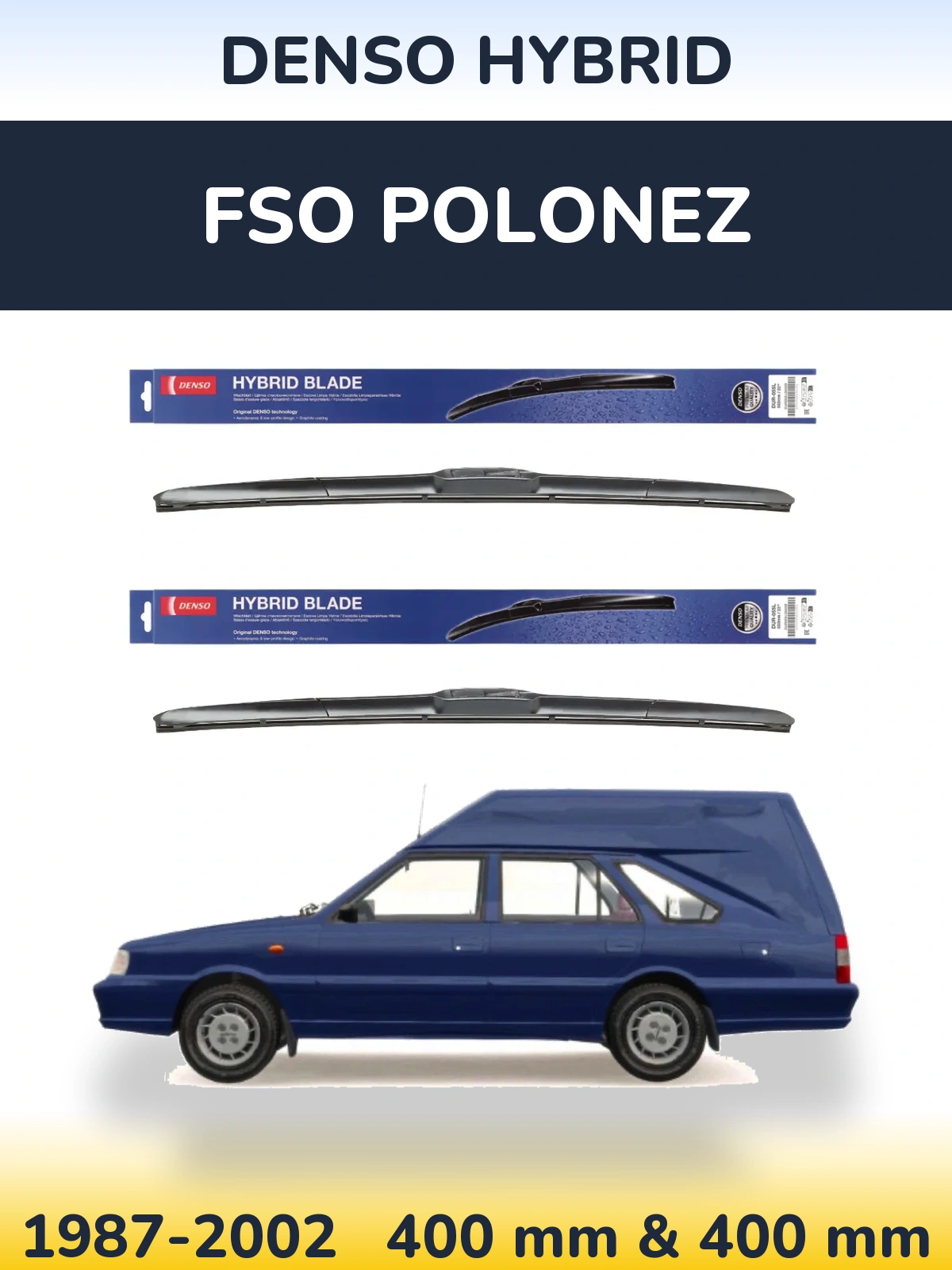 Torkarblad Denso Hybrid för FSO Polonez