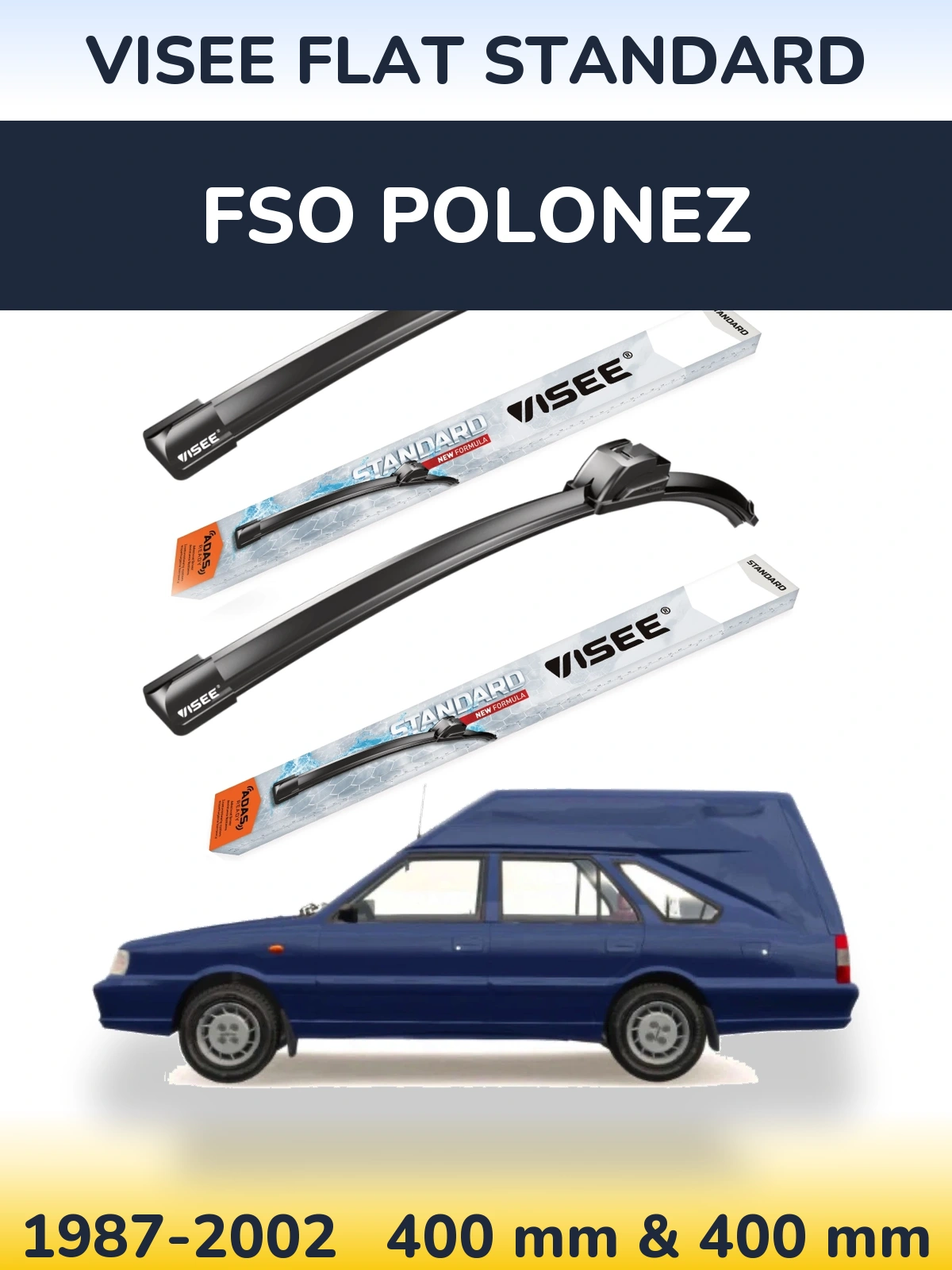 Torkarblad VISEE FLAT STANDARD för FSO Polonez
