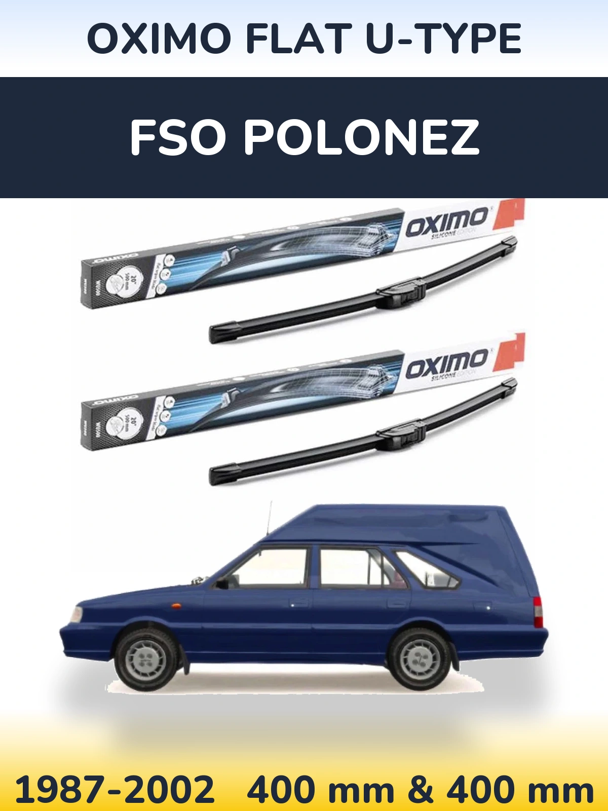 Torkarblad Oximo Flat U-type för FSO Polonez
