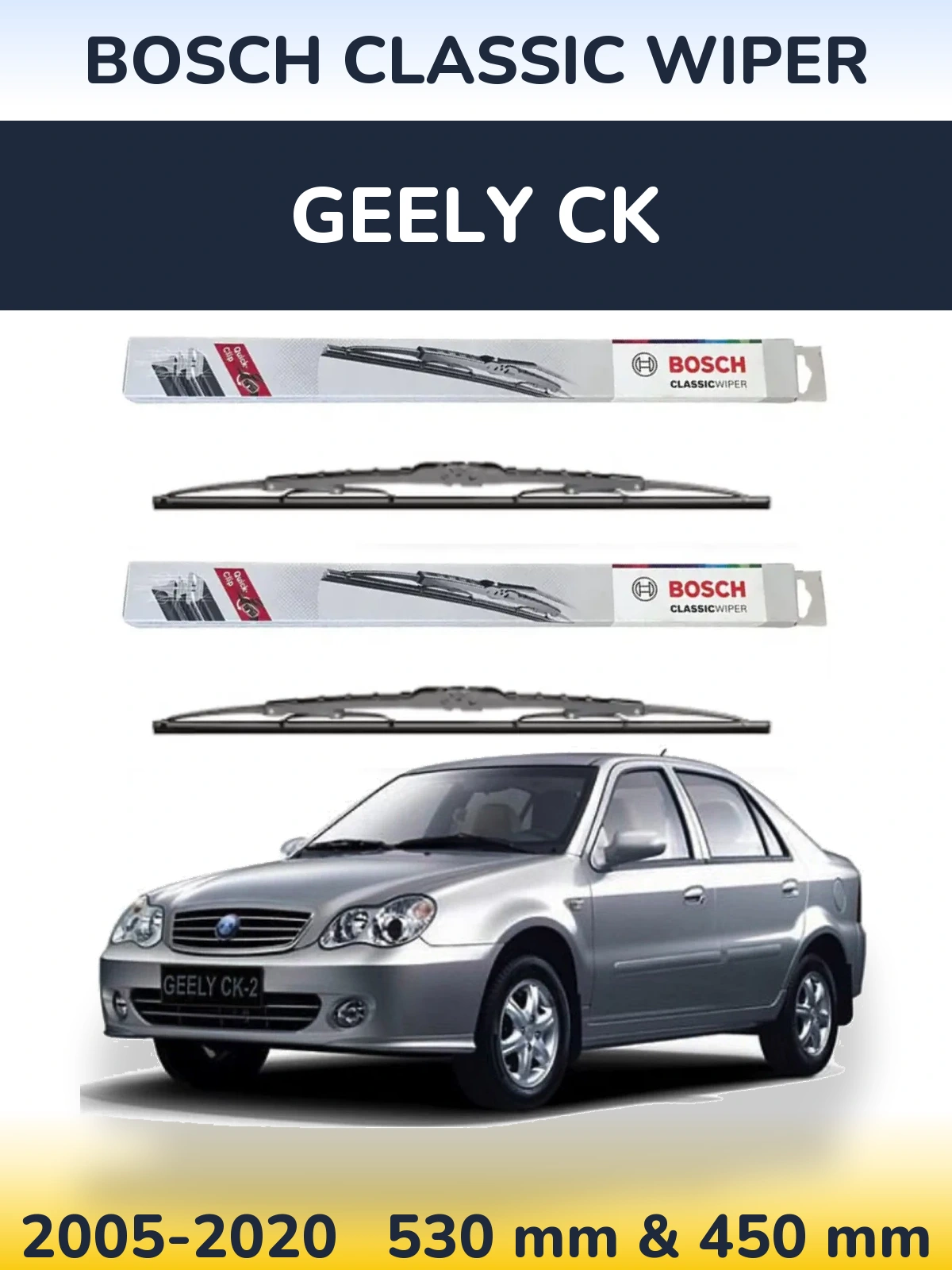 Torkarblad BOSCH Classic Wiper för Geely CK