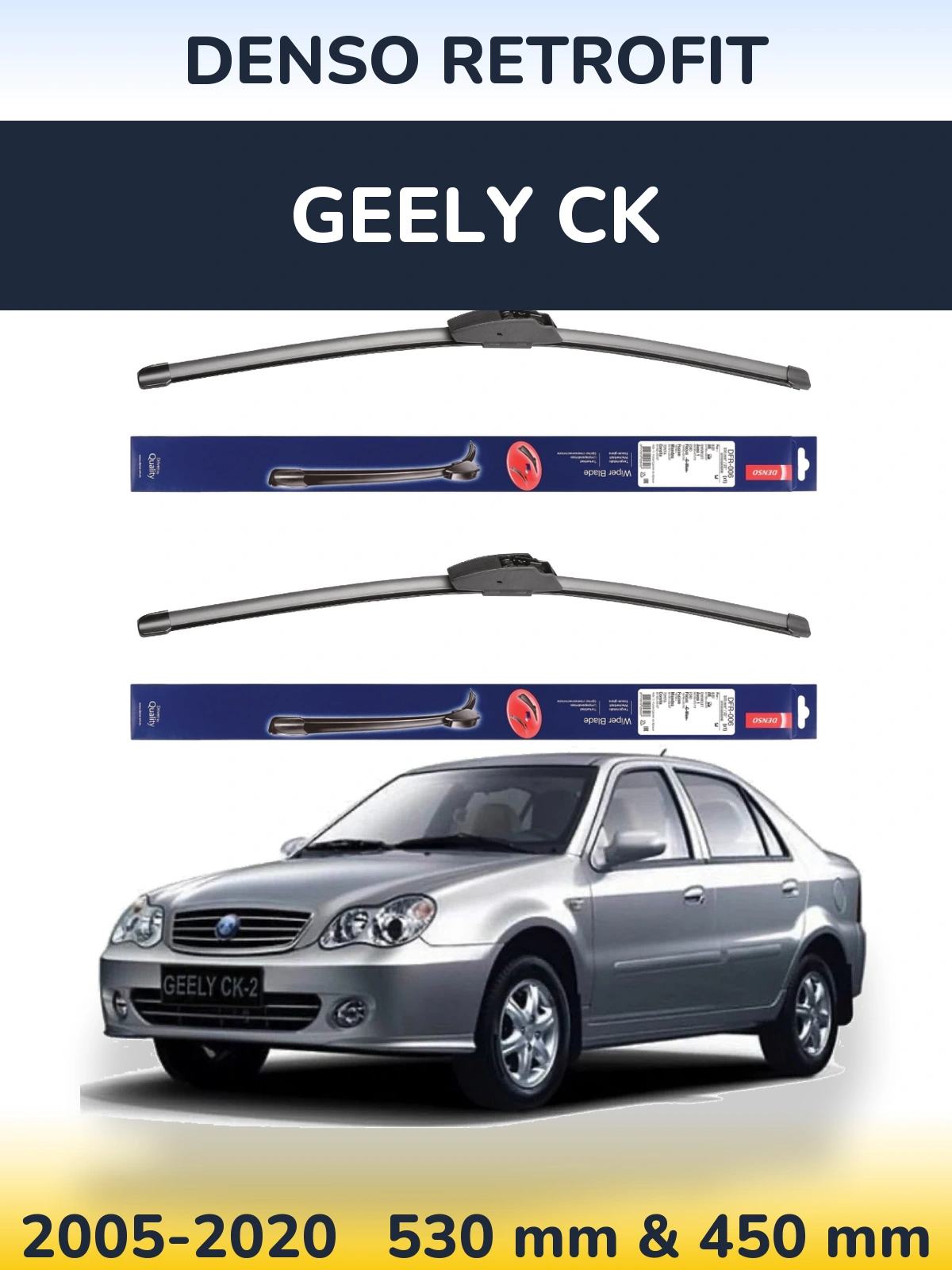 Torkarblad Denso Retrofit för Geely CK