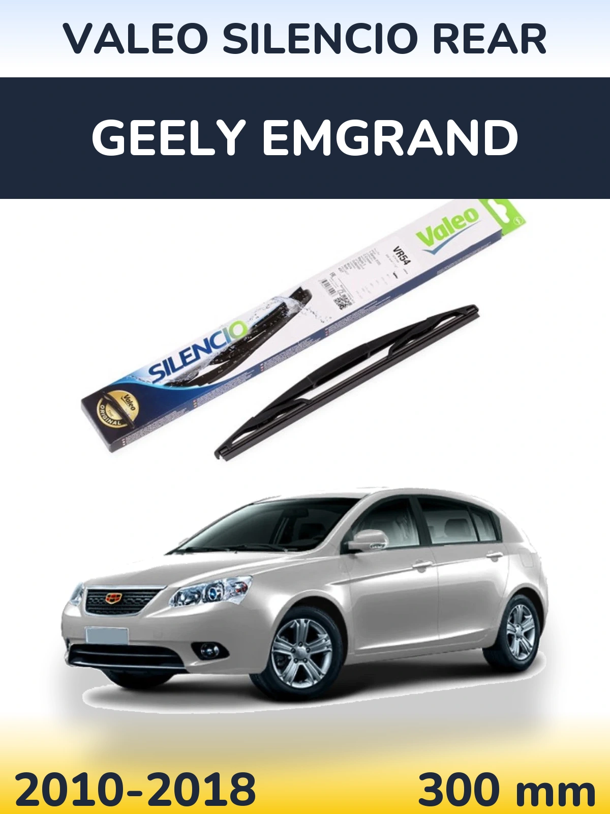 Torkarblad Valeo Silencio Rear för Geely Emgrand
