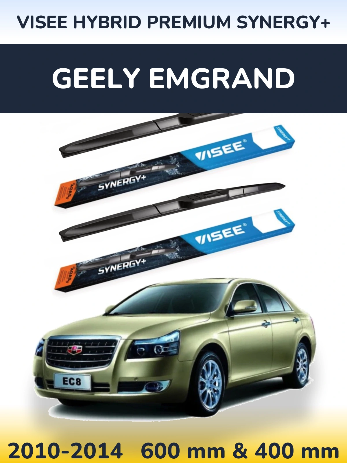 Torkarblad VISEE HYBRID PREMIUM SYNERGY+ för Geely Emgrand