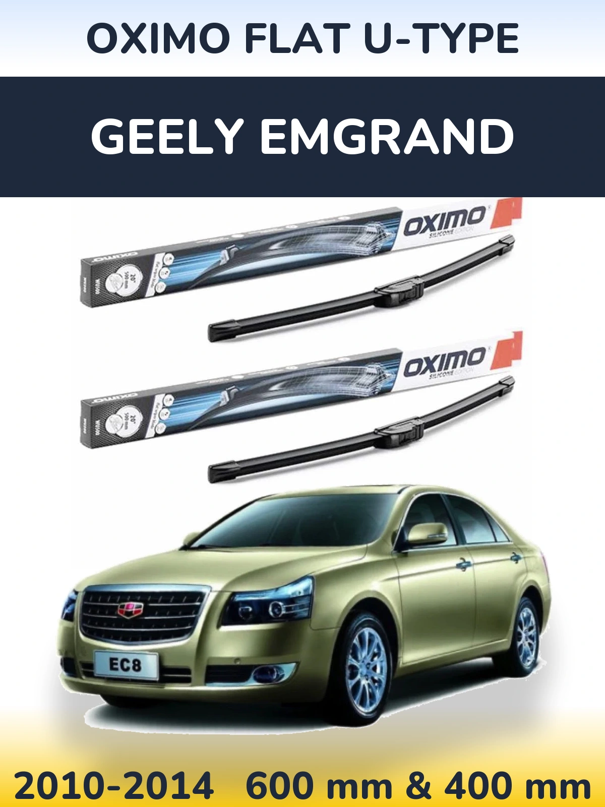Torkarblad Oximo Flat U-type för Geely Emgrand