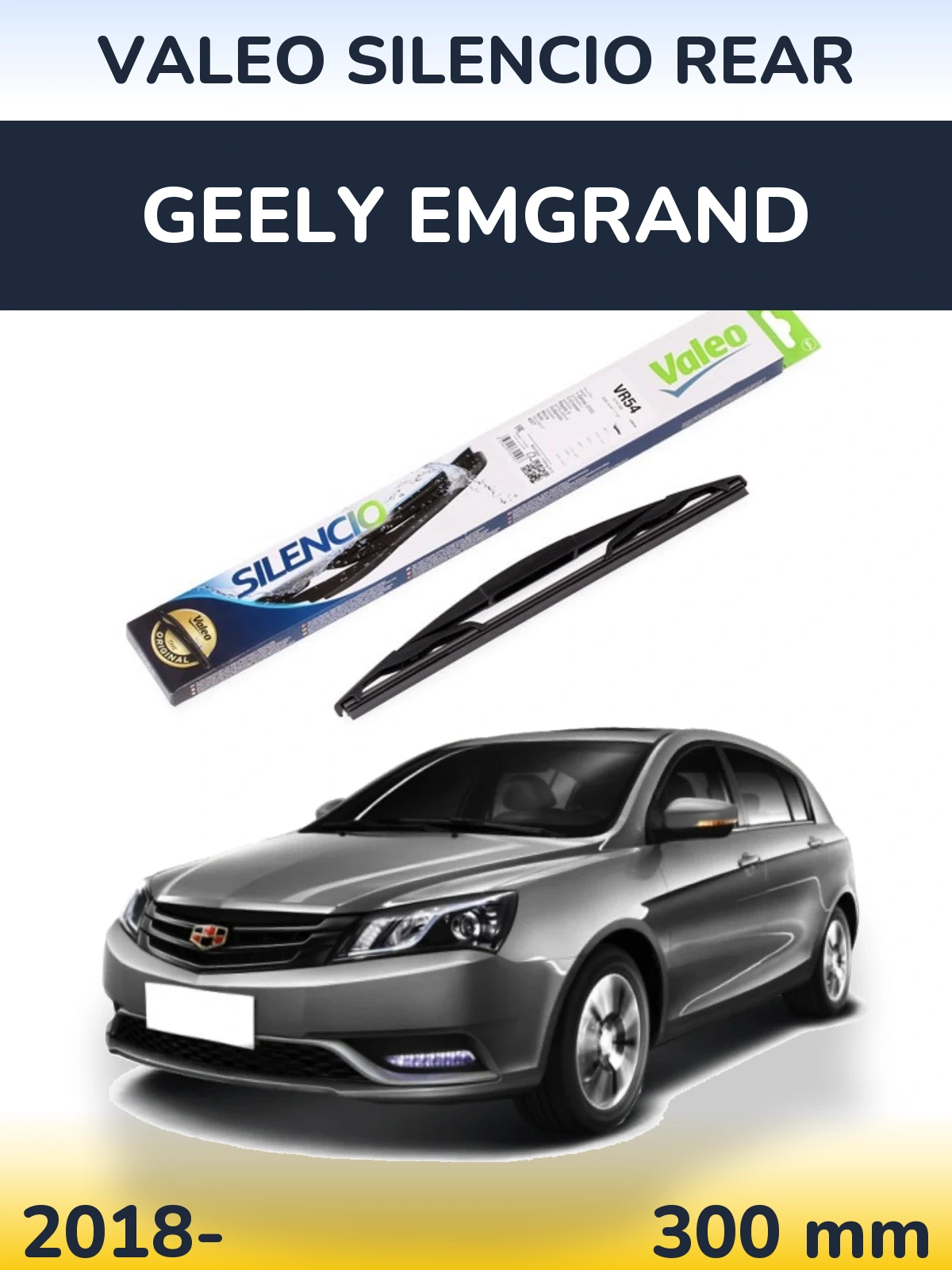 Torkarblad Valeo Silencio Rear för Geely Emgrand