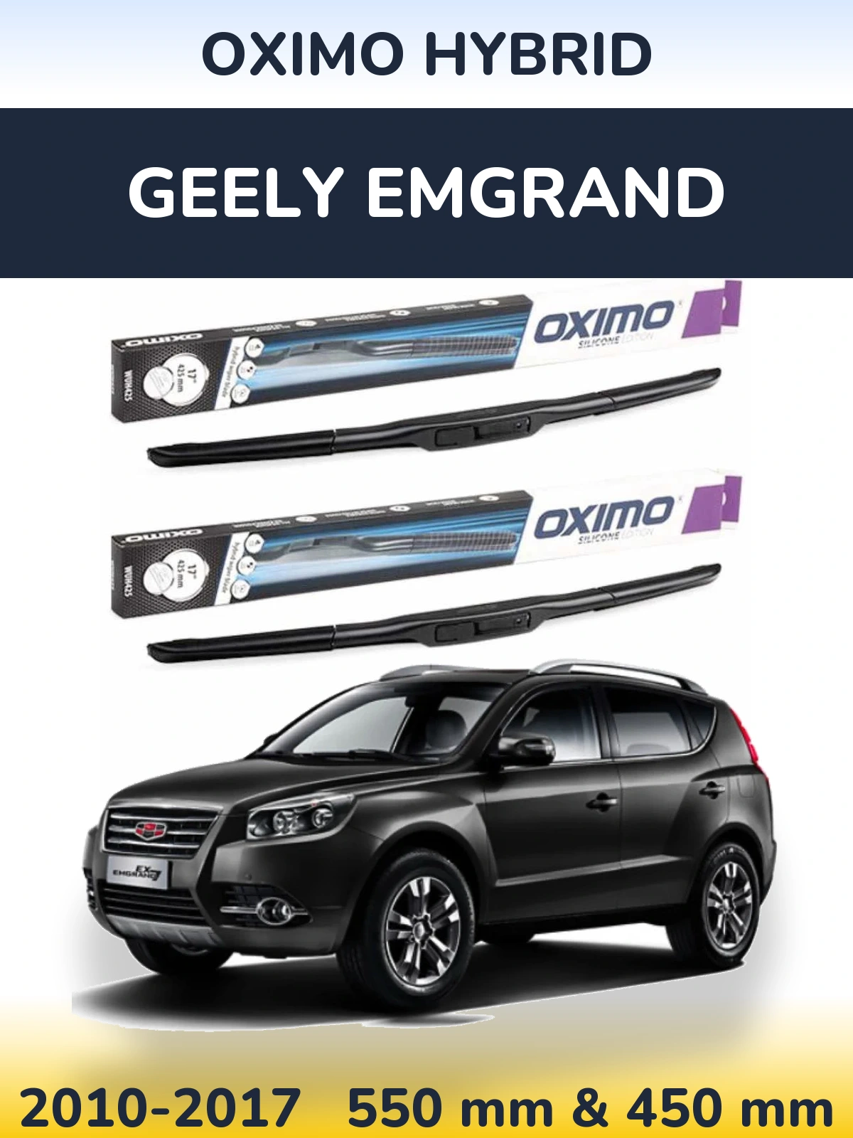 Torkarblad Oximo Hybrid för Geely Emgrand