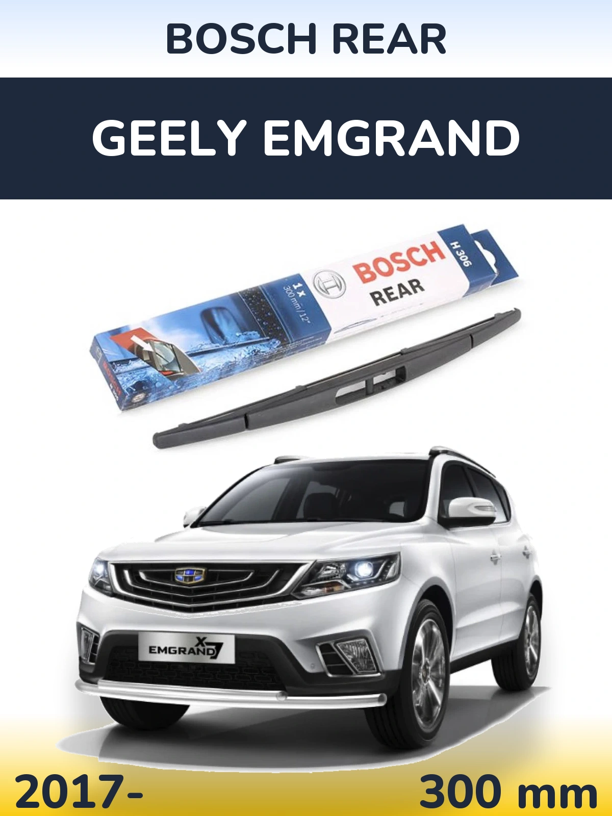 Torkarblad BOSCH Rear för Geely Emgrand