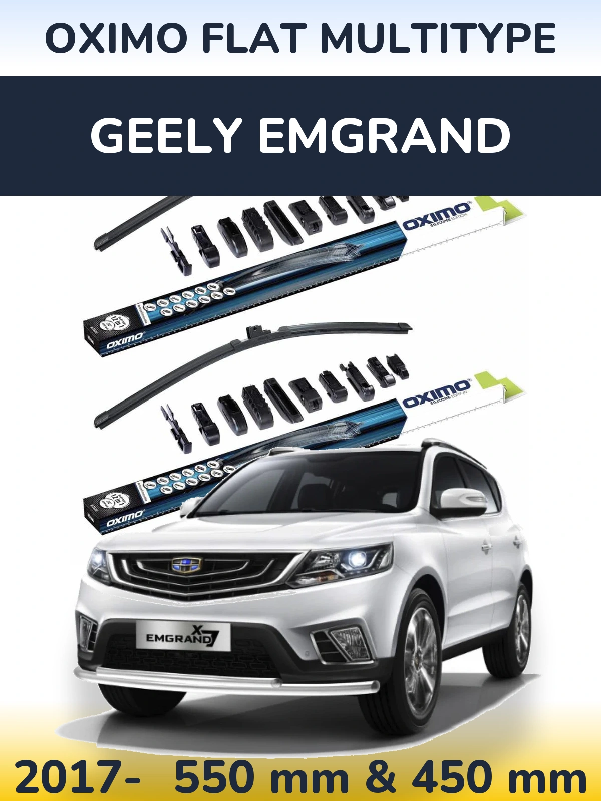 Torkarblad Oximo Flat MultiType för Geely Emgrand
