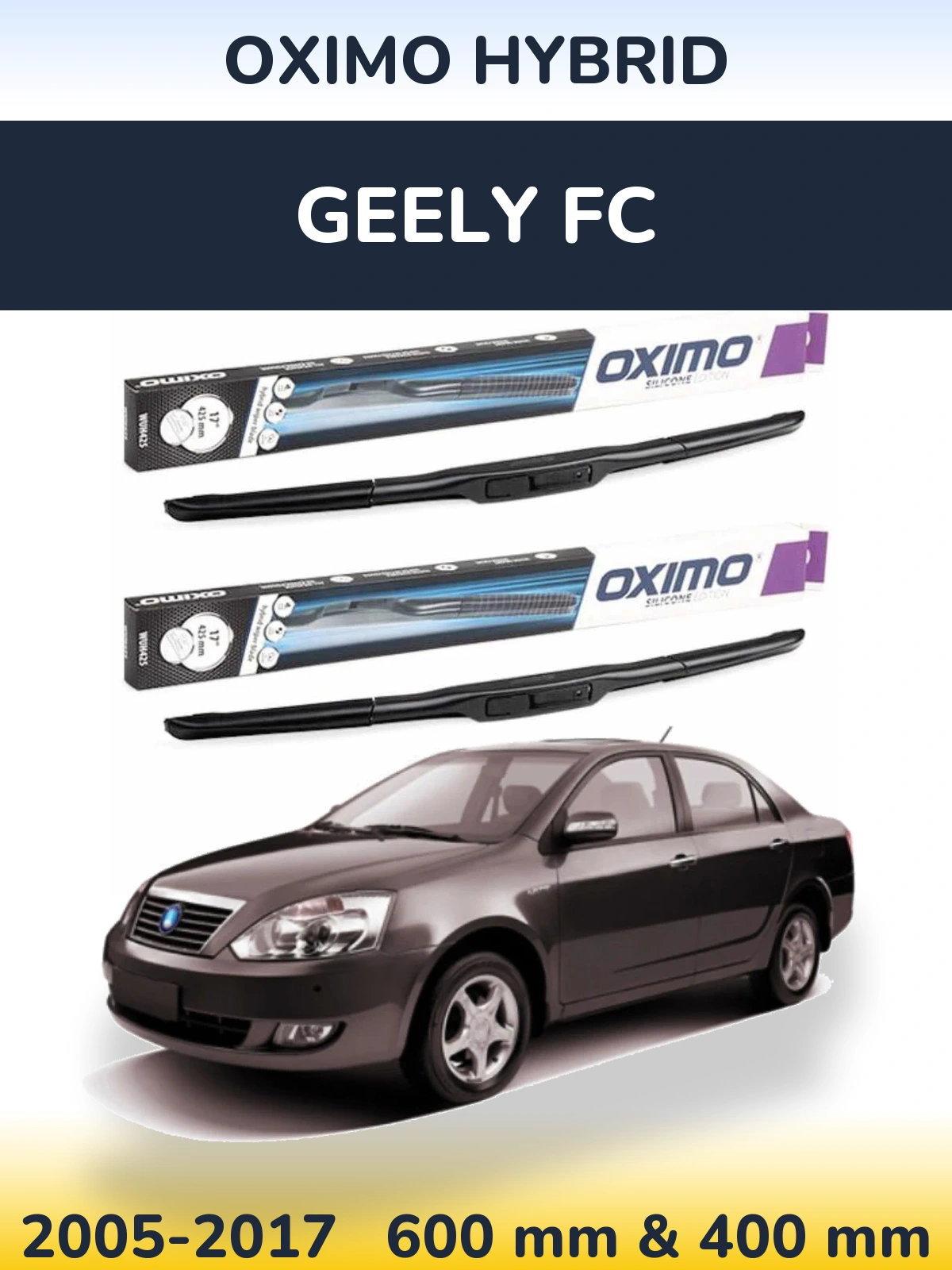 Torkarblad Oximo Hybrid för Geely FC