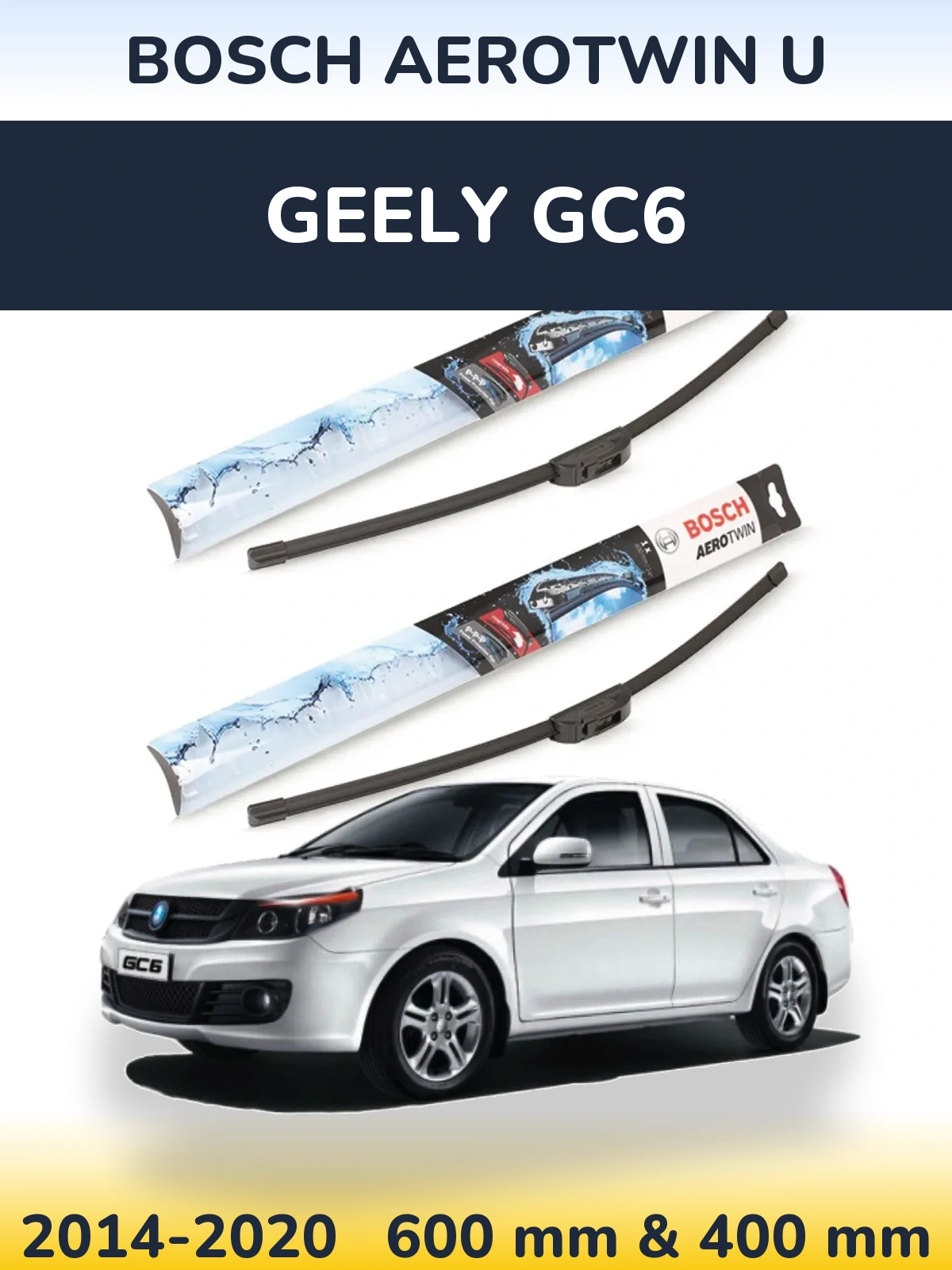 Torkarblad BOSCH AeroTwin U för Geely GC6