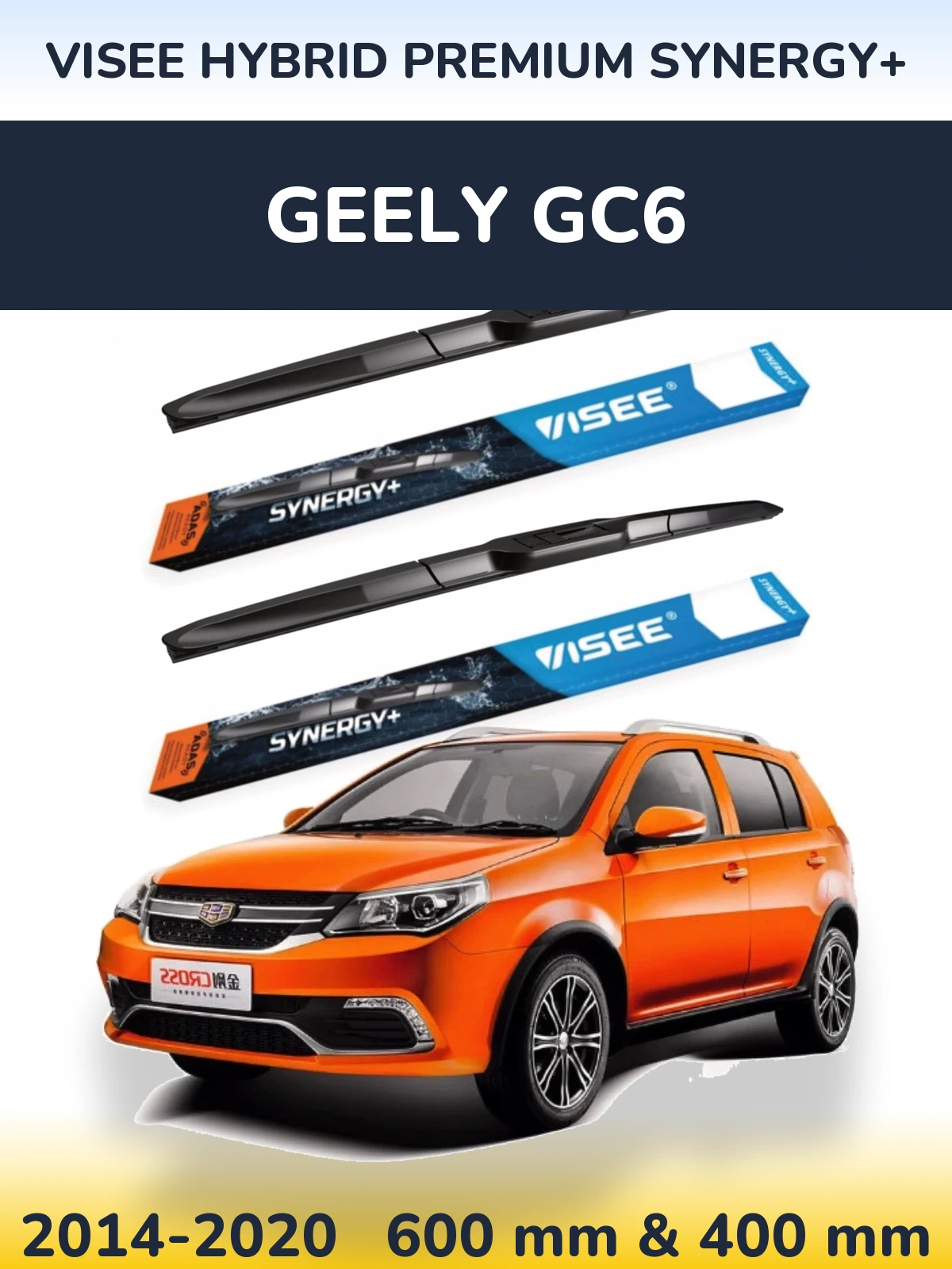 Torkarblad VISEE HYBRID PREMIUM SYNERGY+ för Geely GC6