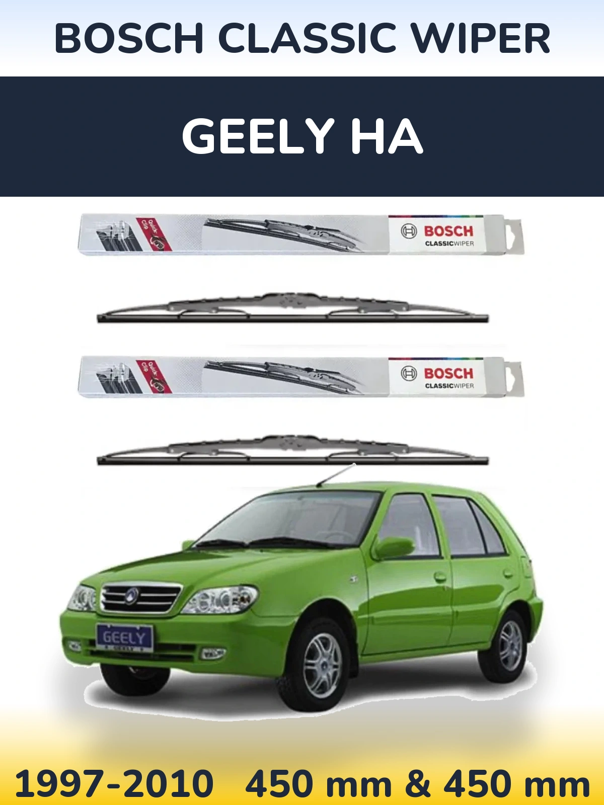 Torkarblad BOSCH Classic Wiper för Geely HA