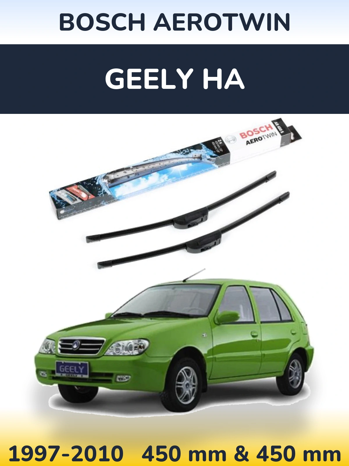 Torkarblad BOSCH AeroTwin för Geely HA