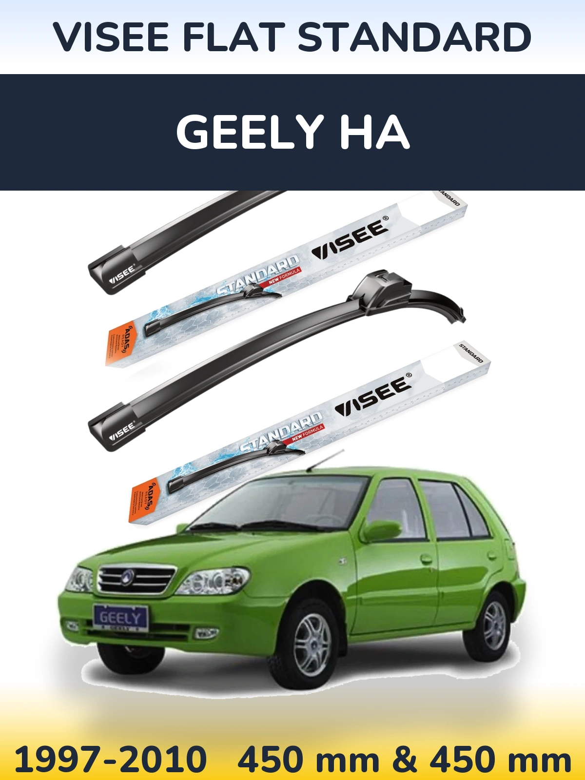 Torkarblad VISEE FLAT STANDARD för Geely HA