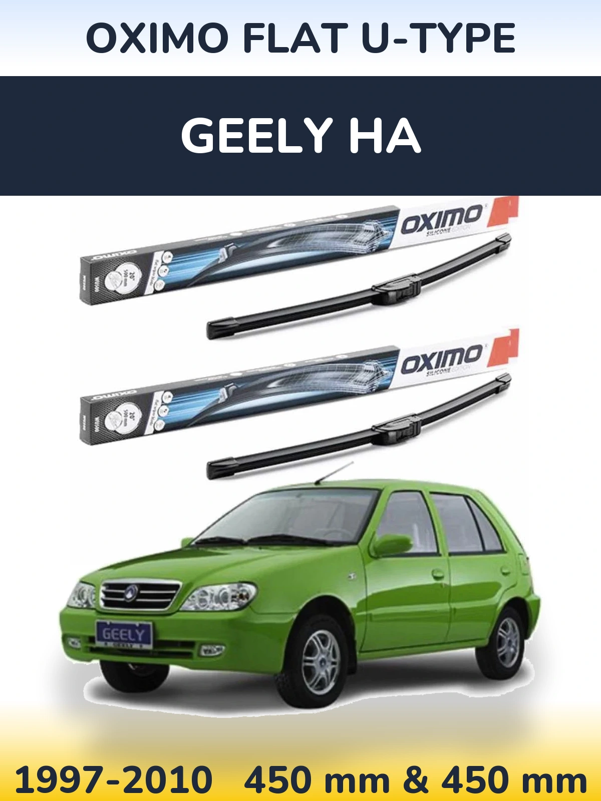 Torkarblad Oximo Flat U-type för Geely HA