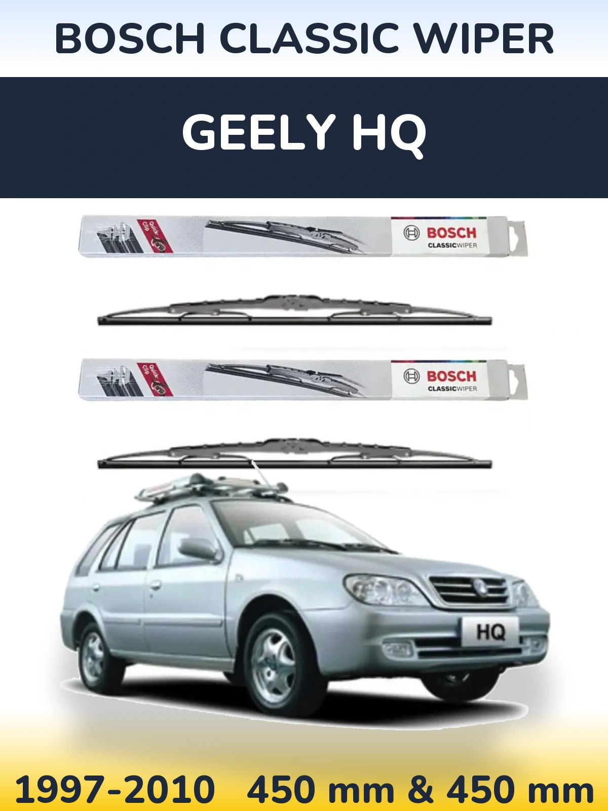 Torkarblad BOSCH Classic Wiper för Geely HQ