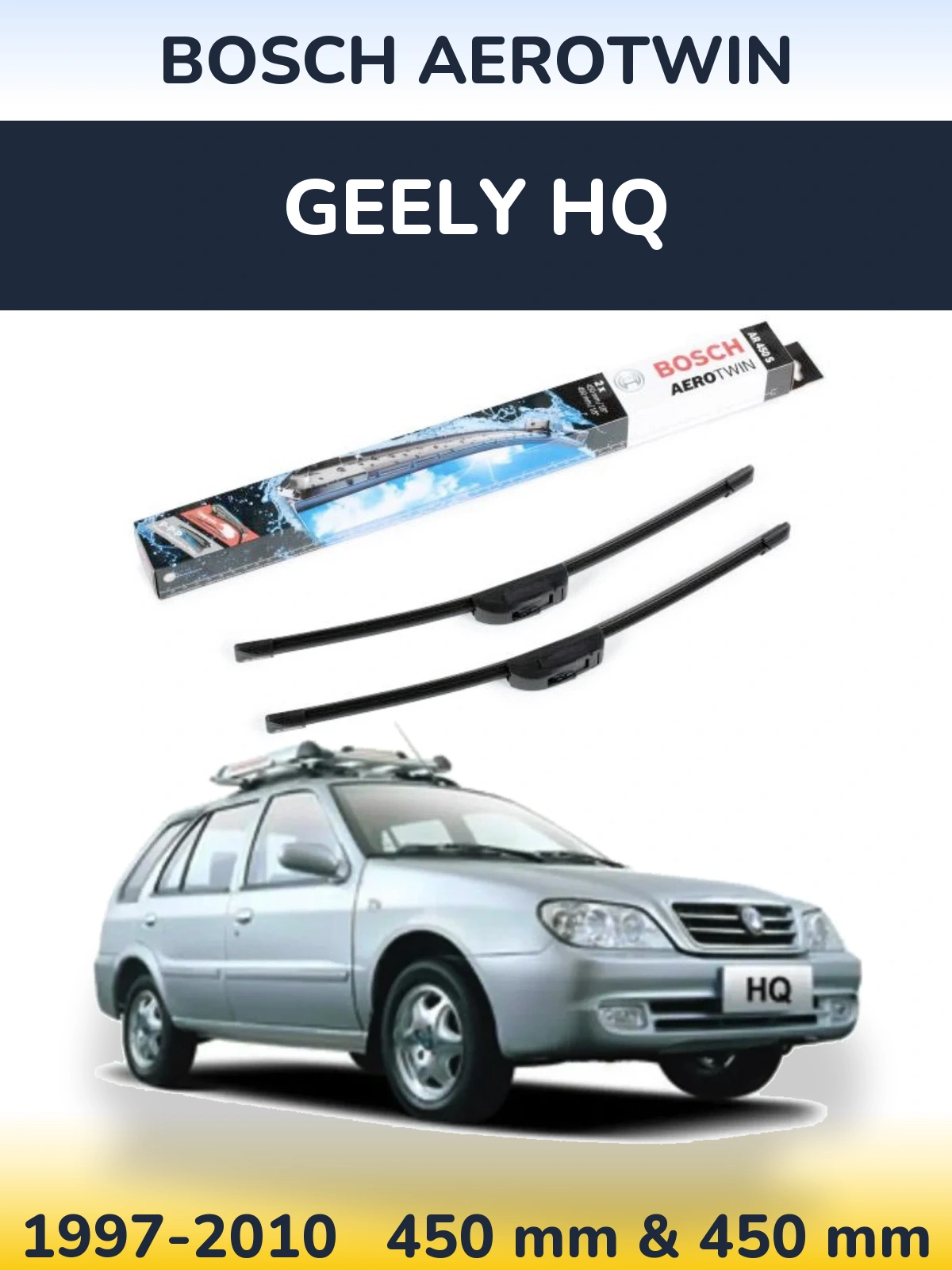 Torkarblad BOSCH AeroTwin för Geely HQ