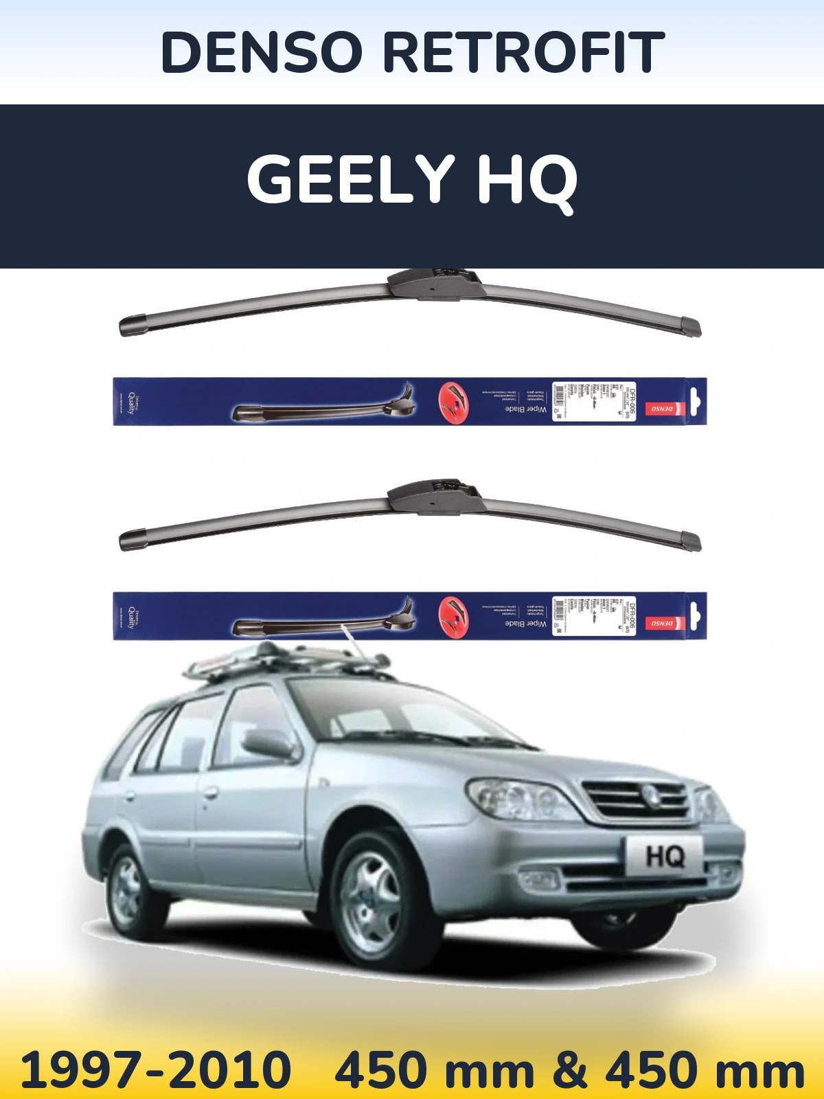 Torkarblad Denso Retrofit för Geely HQ