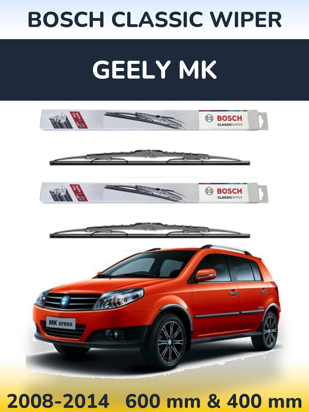 Torkarblad BOSCH Classic Wiper för Geely MK