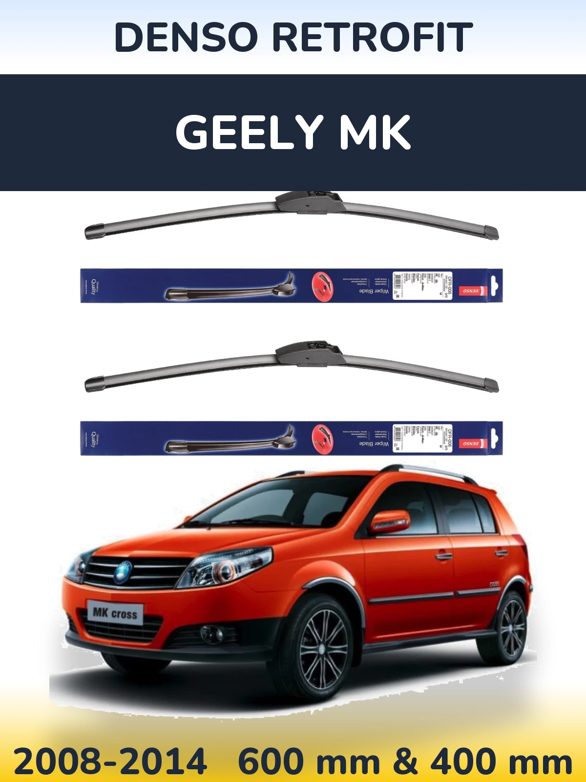 Torkarblad Denso Retrofit för Geely MK