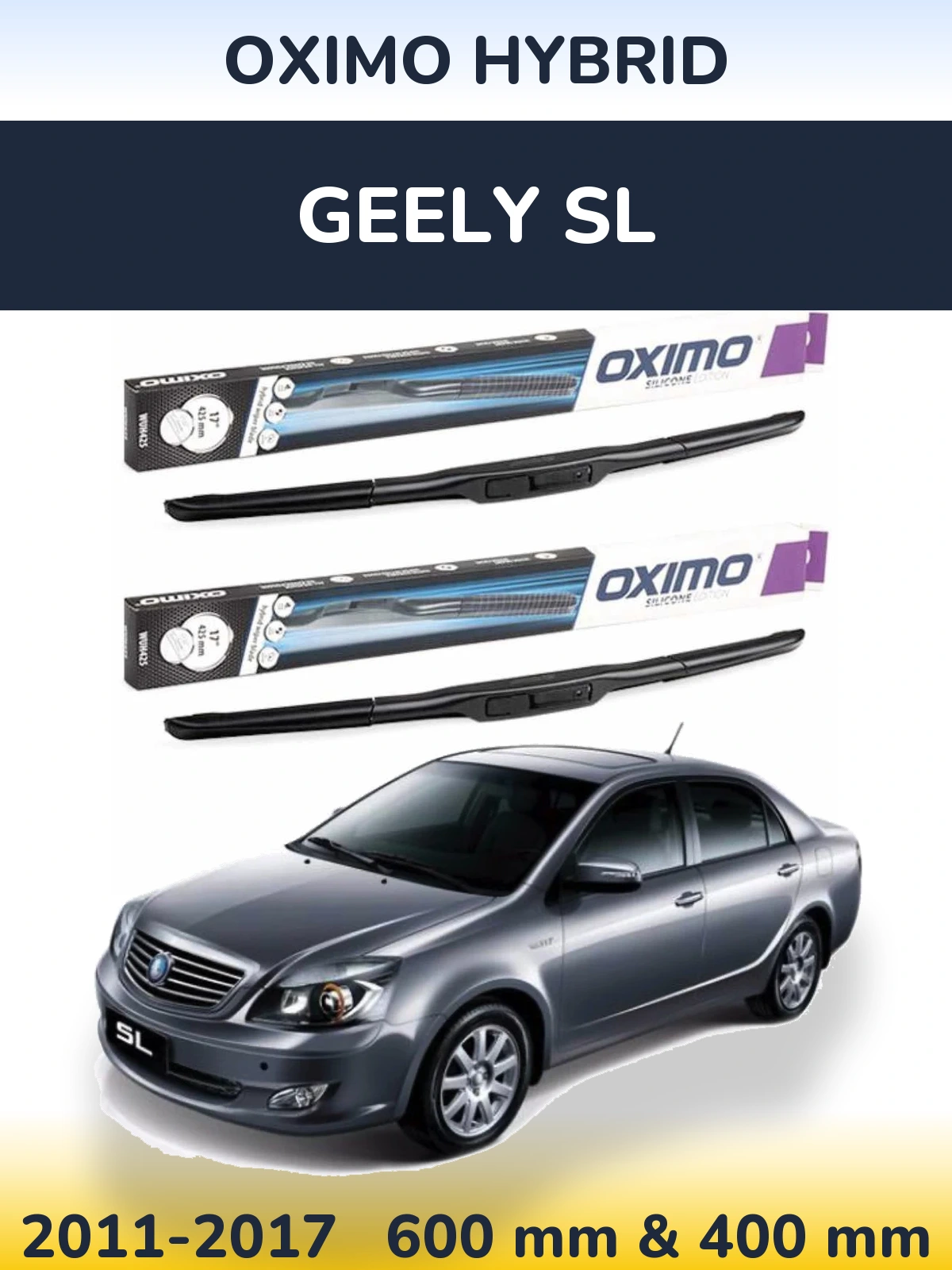 Torkarblad Oximo Hybrid för Geely SL