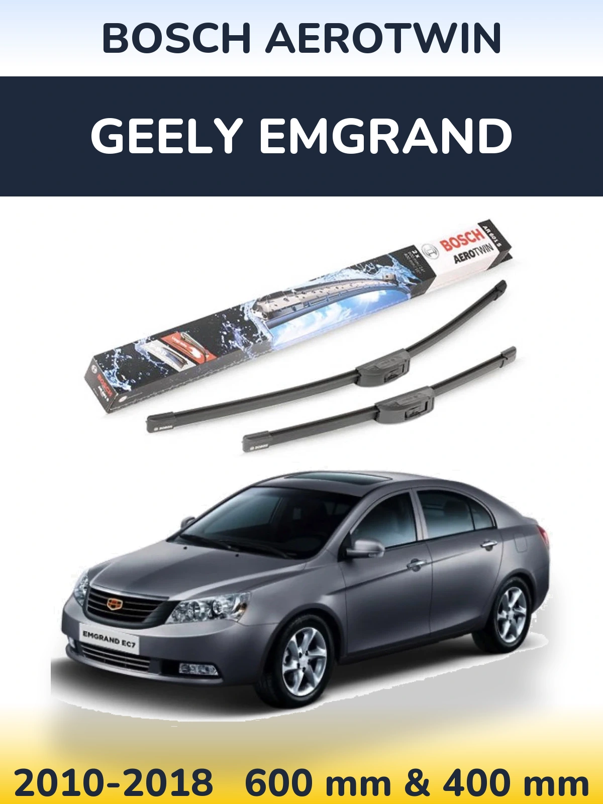 Torkarblad BOSCH AeroTwin för Geely Emgrand