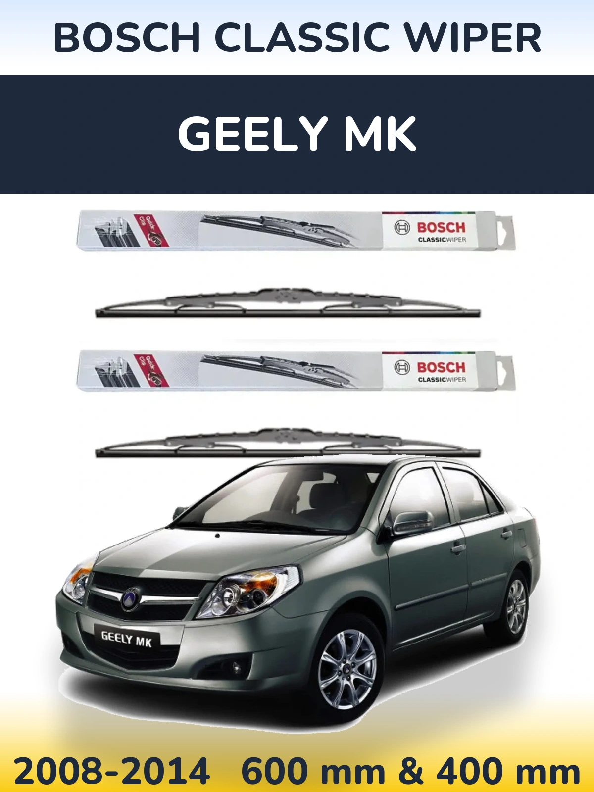 Torkarblad BOSCH Classic Wiper för Geely MK