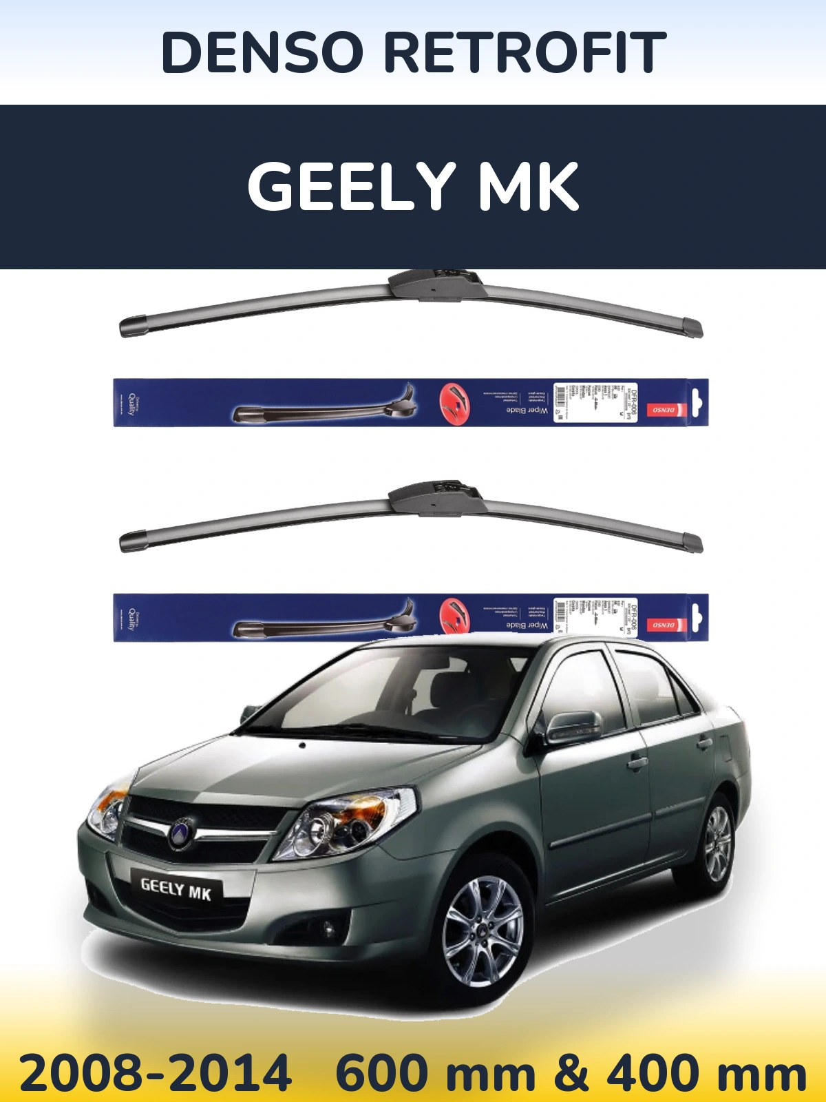 Torkarblad Denso Retrofit för Geely MK