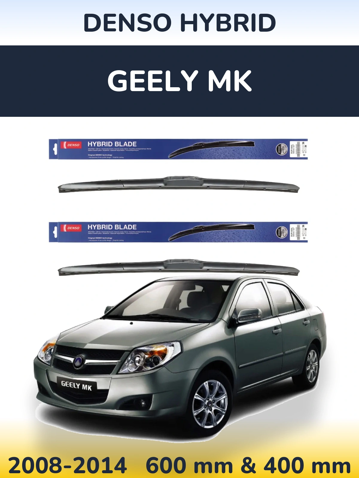 Torkarblad Denso Hybrid för Geely MK