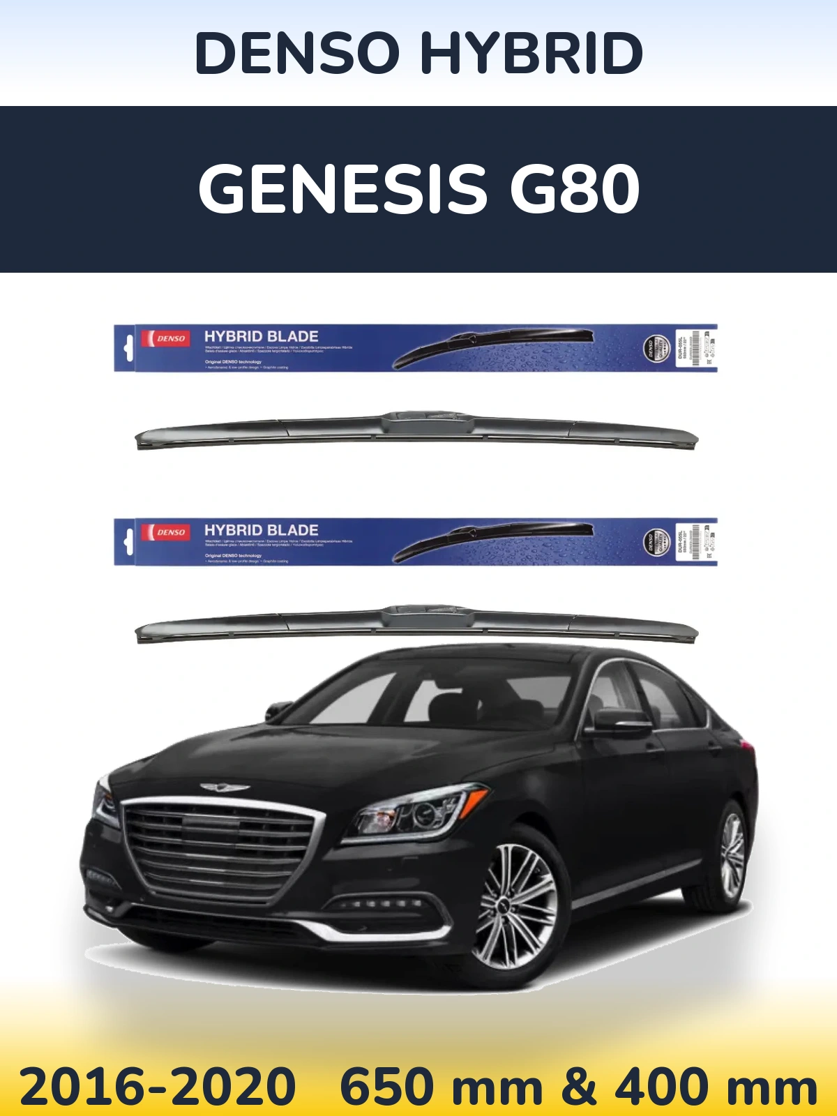 Torkarblad Denso Hybrid för Genesis G80