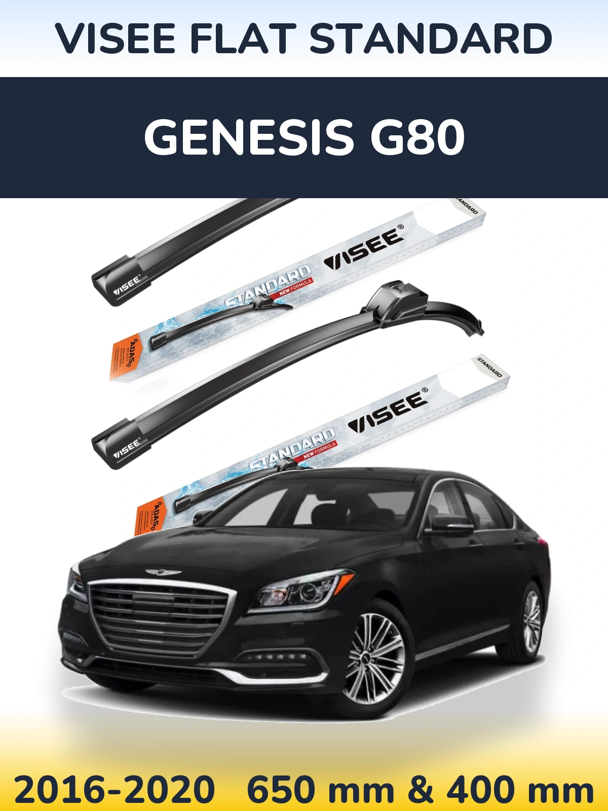 Torkarblad VISEE FLAT STANDARD för Genesis G80