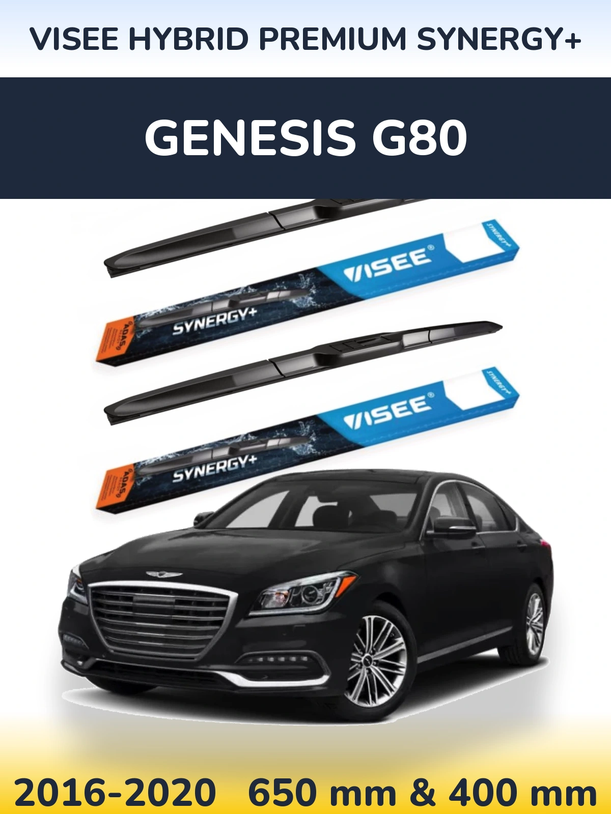 Torkarblad VISEE HYBRID PREMIUM SYNERGY+ för Genesis G80