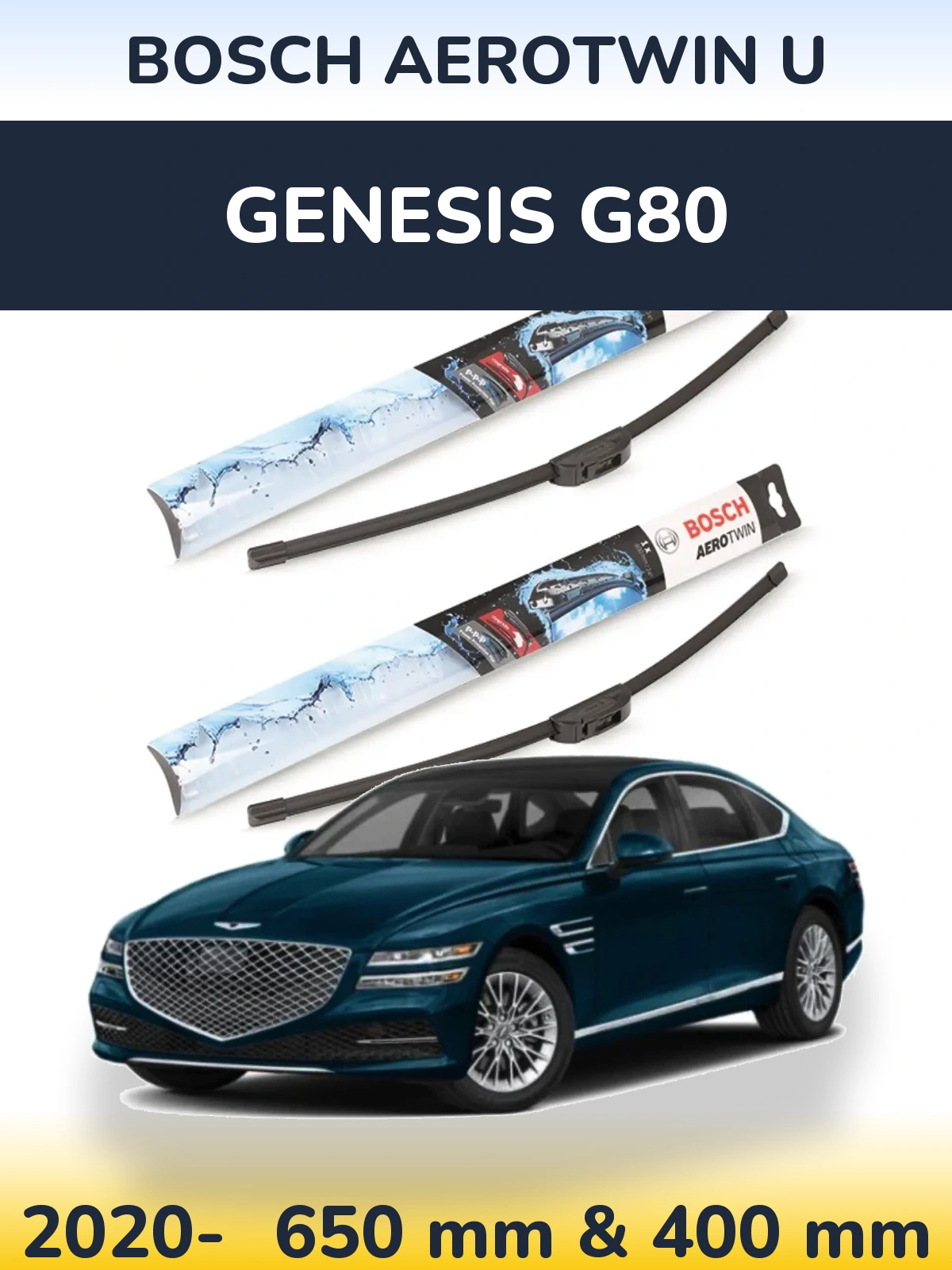 Torkarblad BOSCH AeroTwin U för Genesis G80