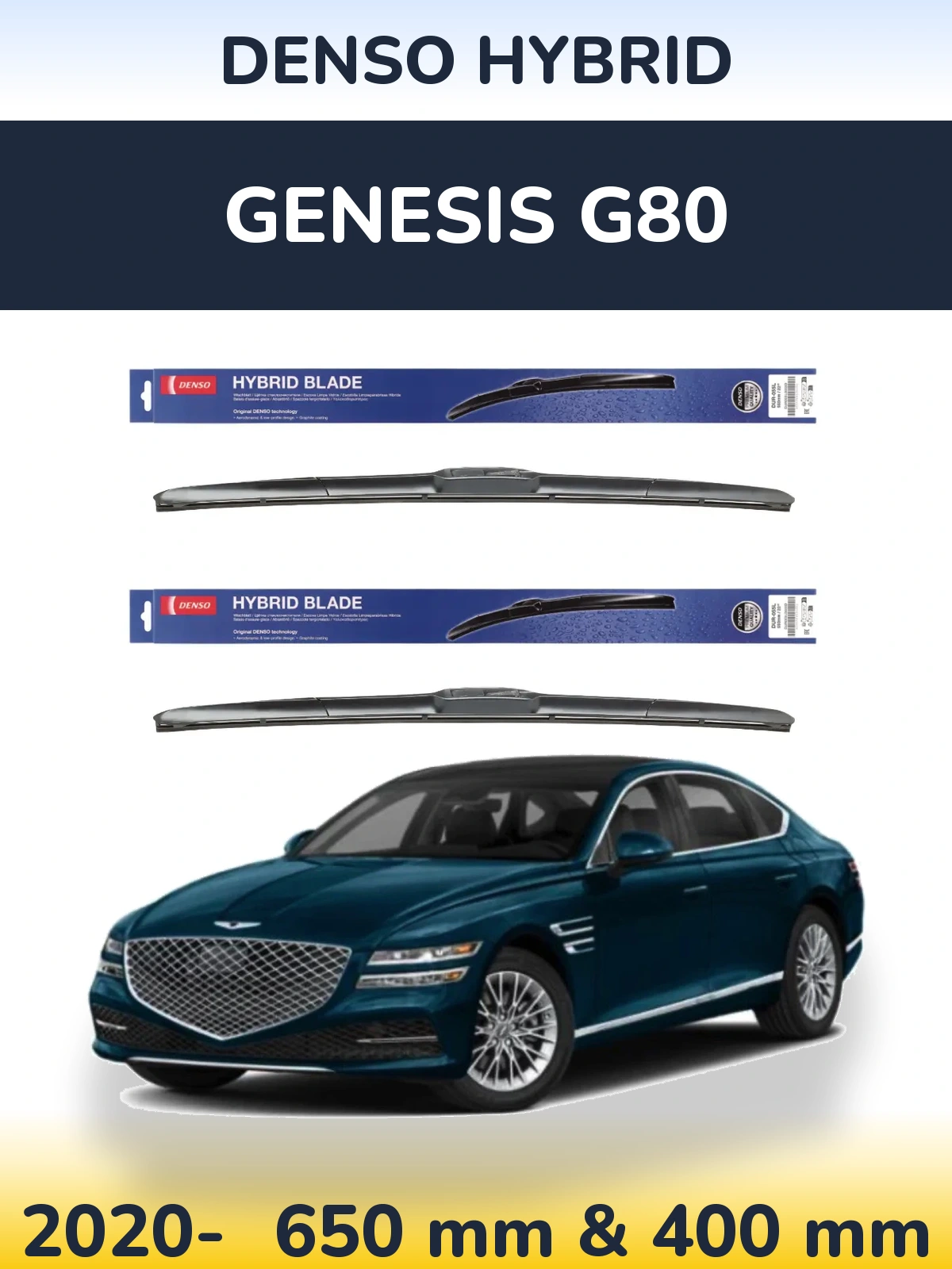Torkarblad Denso Hybrid för Genesis G80