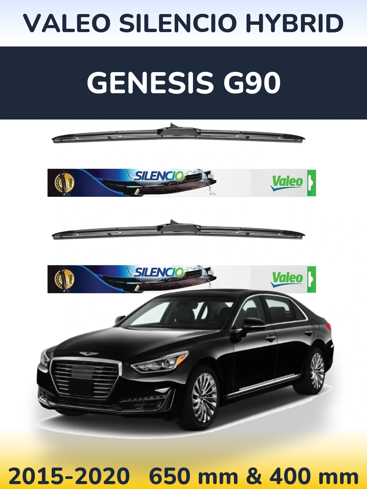 Torkarblad Valeo Silencio Hybrid för Genesis G90