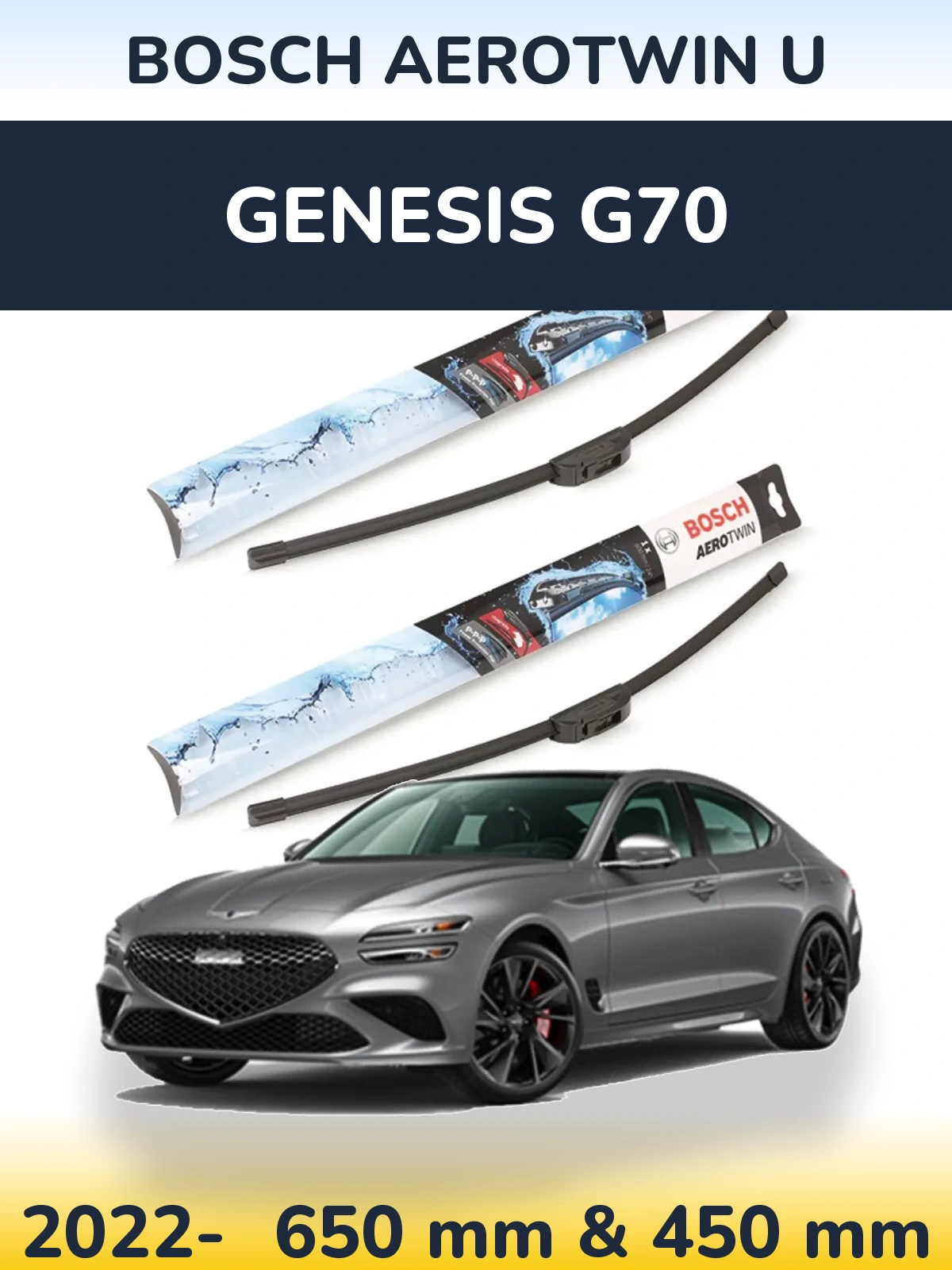 Torkarblad BOSCH AeroTwin U för Genesis G70