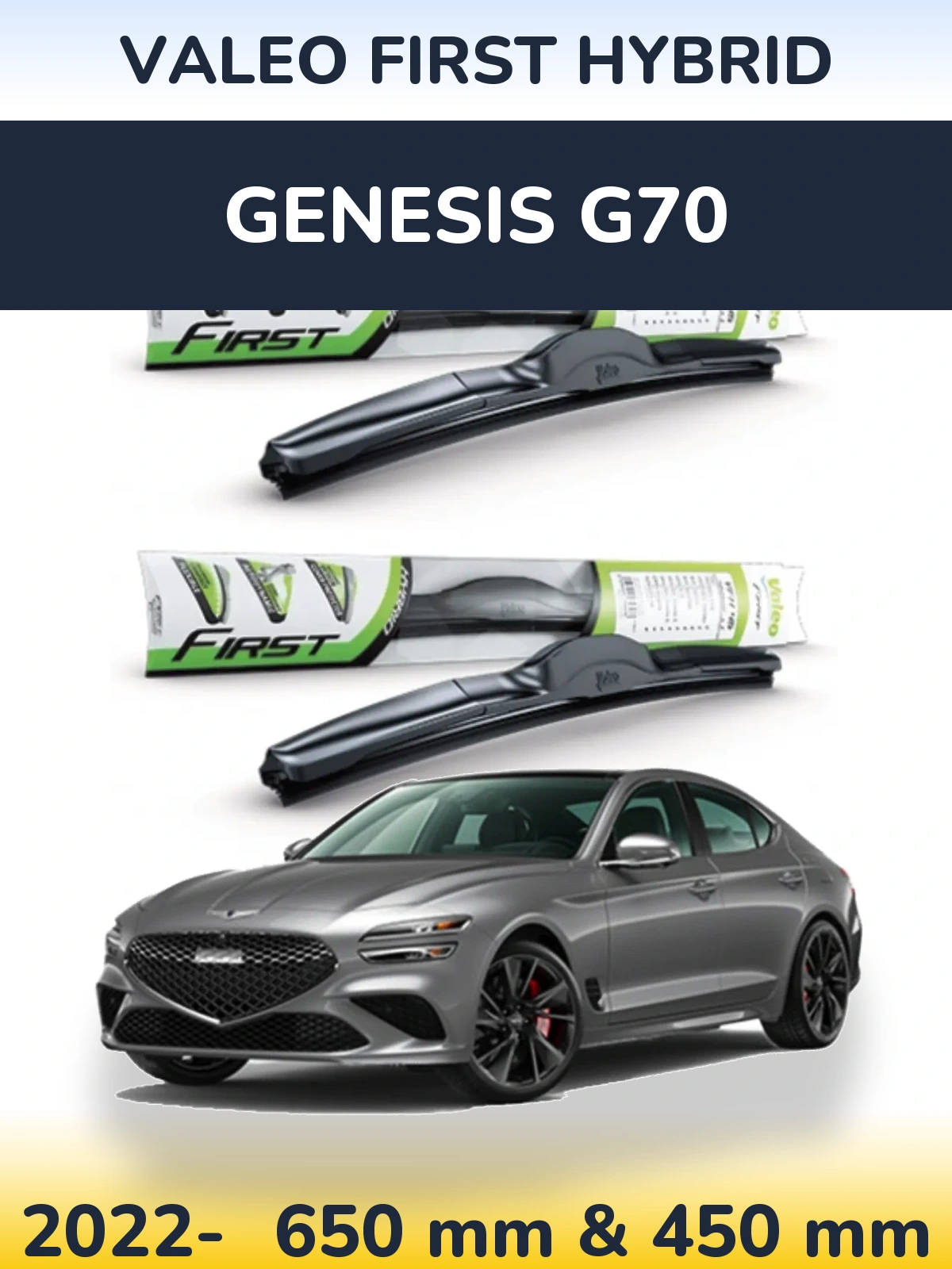 Torkarblad Valeo First Hybrid för Genesis G70