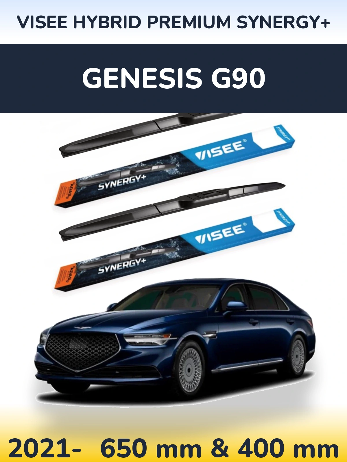 Torkarblad VISEE HYBRID PREMIUM SYNERGY+ för Genesis G90