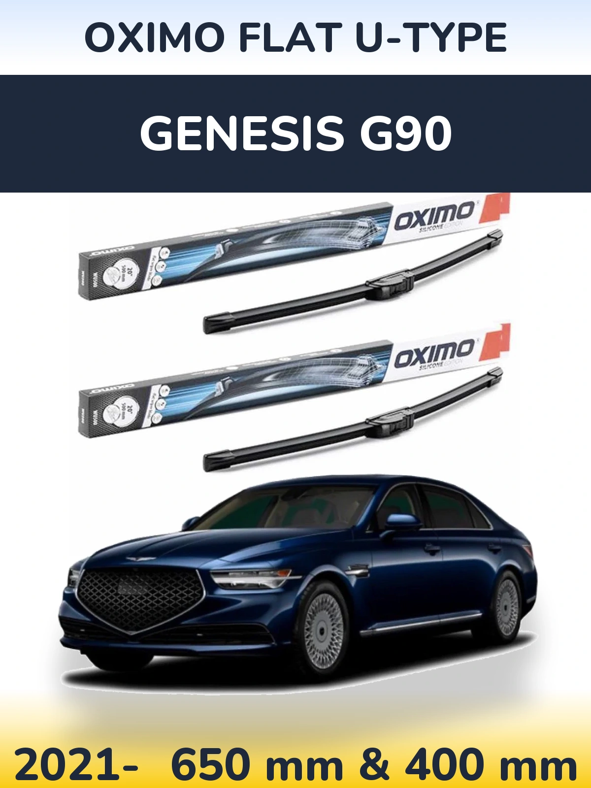 Torkarblad Oximo Flat U-type för Genesis G90